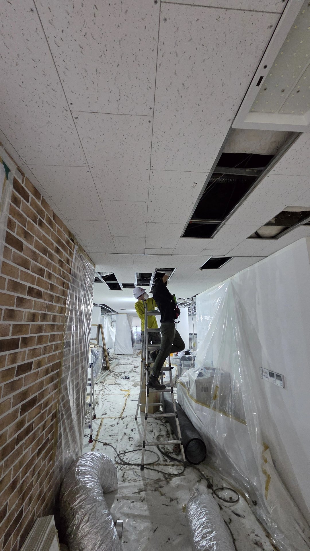잠실 덕트 환기배관 시공 현장 사진